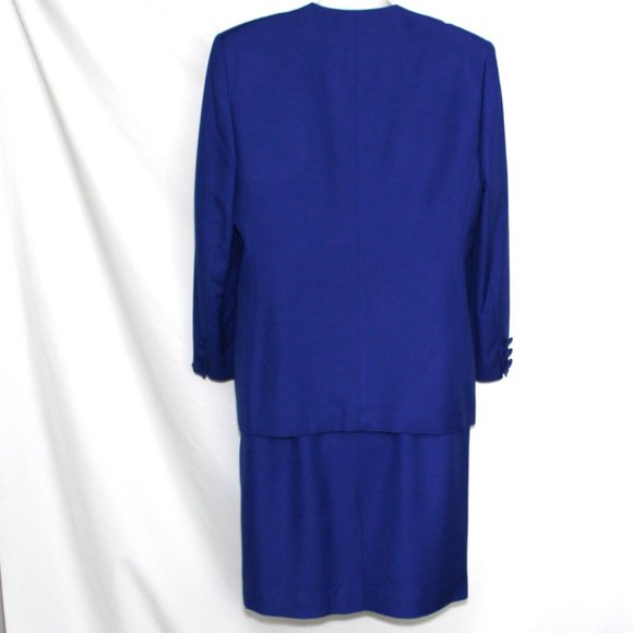 COPY - Christian Dior Size 14 100% Rayon 1 Button Skirt Suit - Great! - Picture 11 of 13